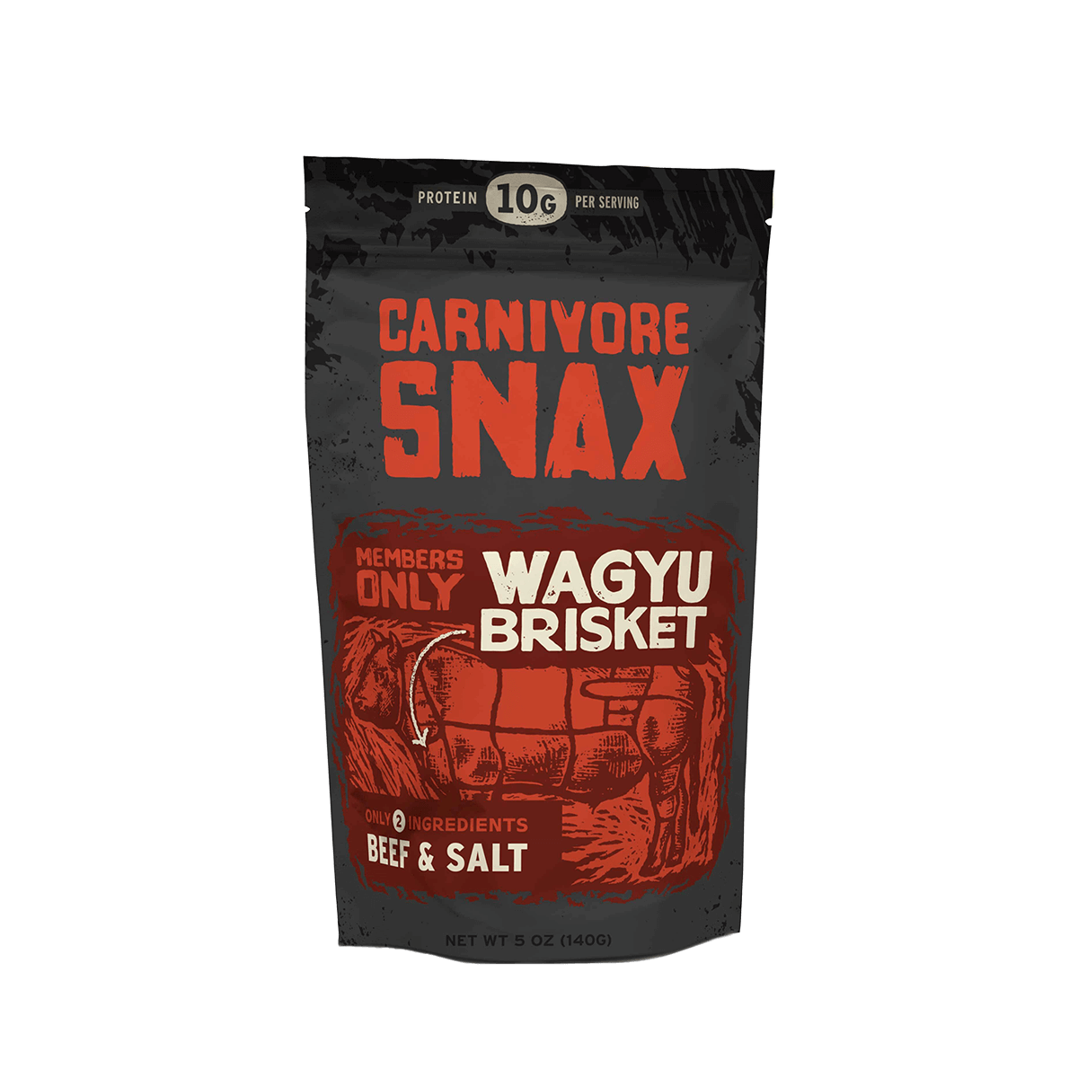 Wagyu Brisket - Members Only Meat 'Chips' Snack, Wagyu Beef and